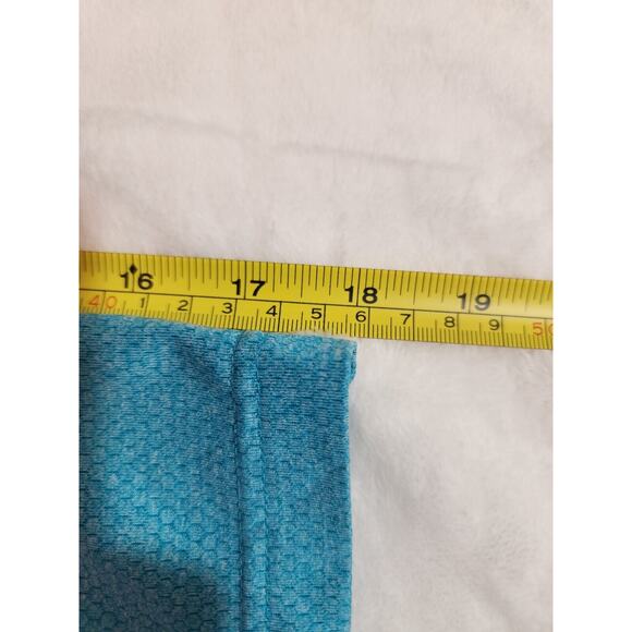 Under Armour Polo Shirt Mens Large Blue Short Sleeve Golf Athleisure Geometric - Picture 7 of 10